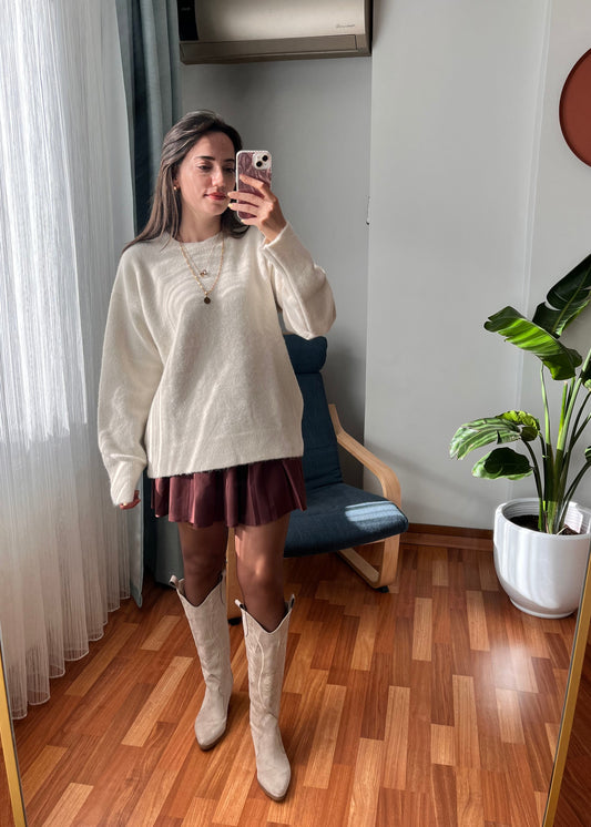 BİSİKLET YAKA KAZAK