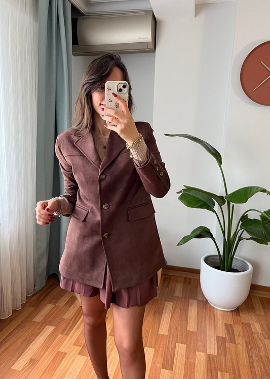 BAYAN NUBUK CEKET KAHVE