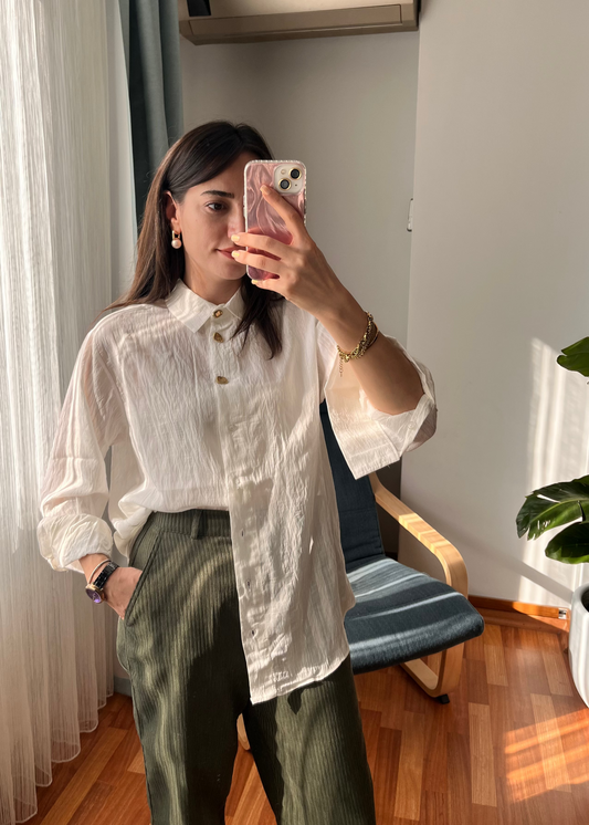 GOLD DÜĞMELİ GÖMLEK