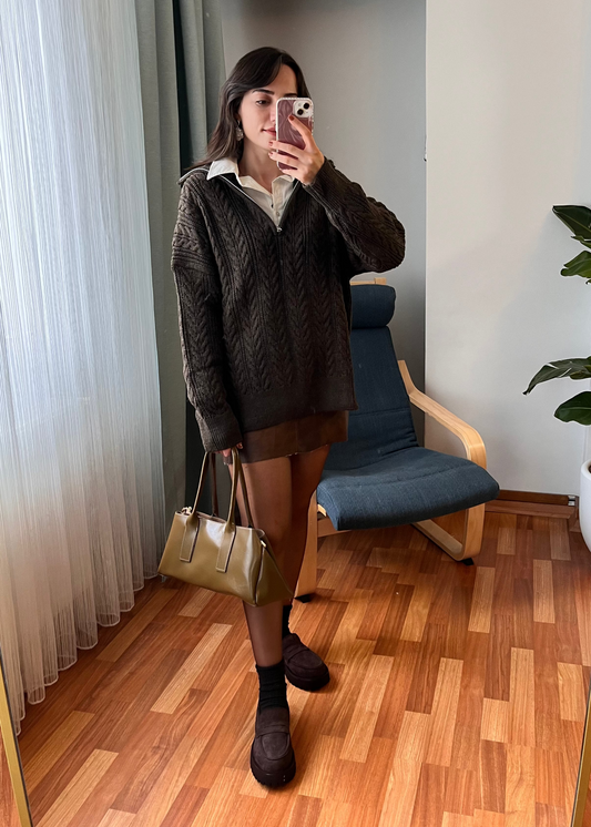 FERMUARLI KAZAK KAHVE