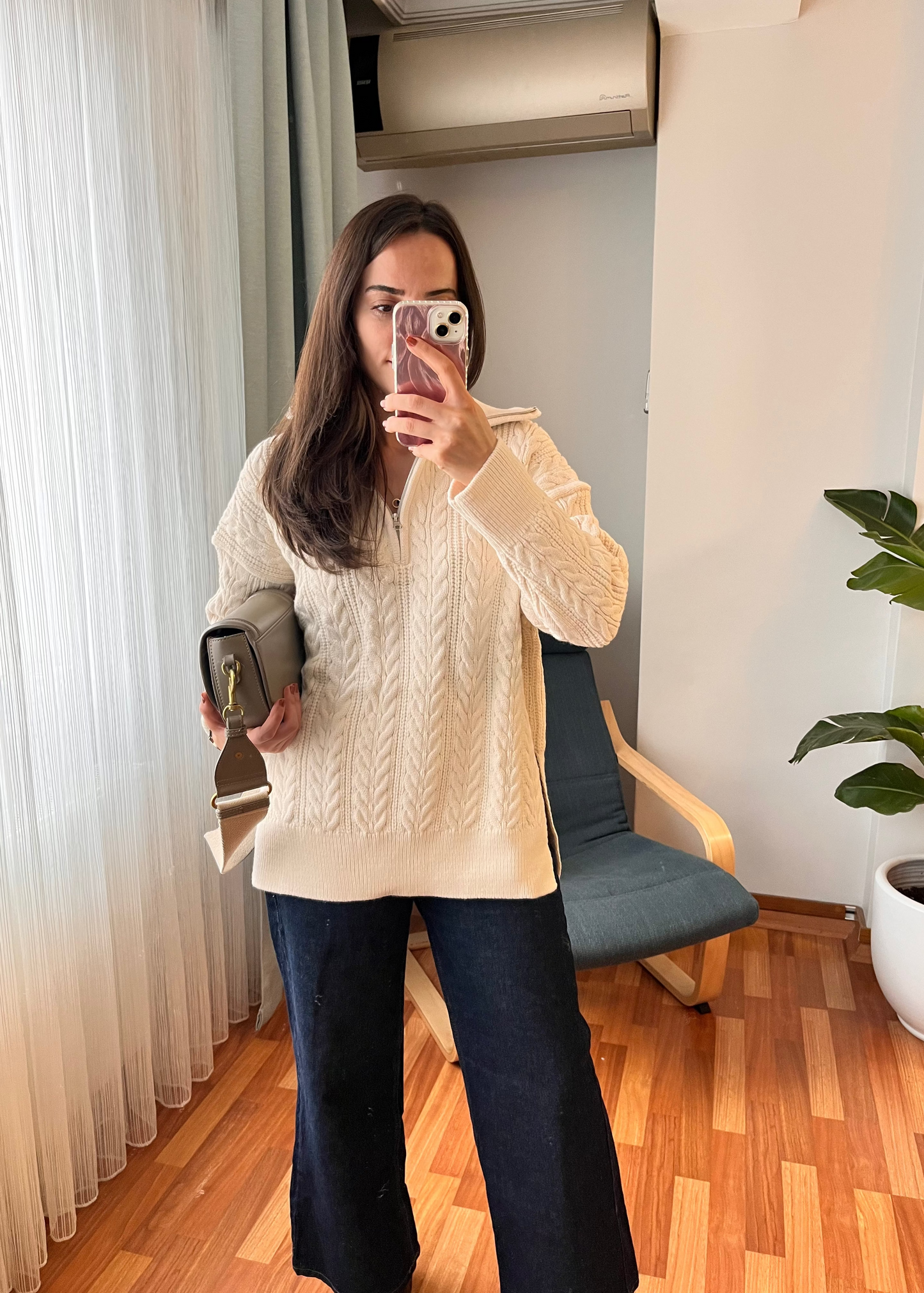 FERMUARLI KAZAK KREM