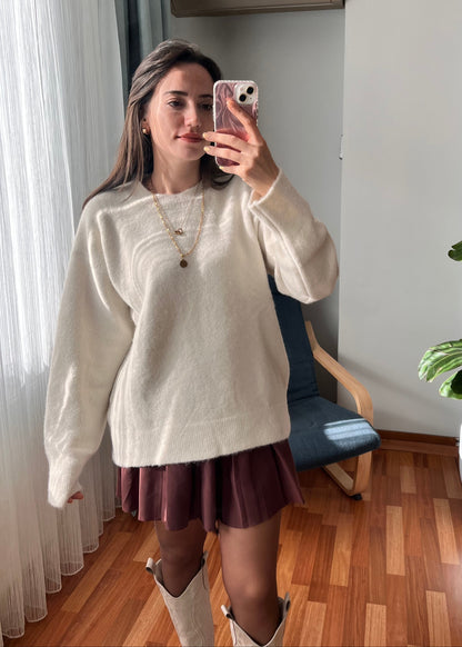 BİSİKLET YAKA KAZAK