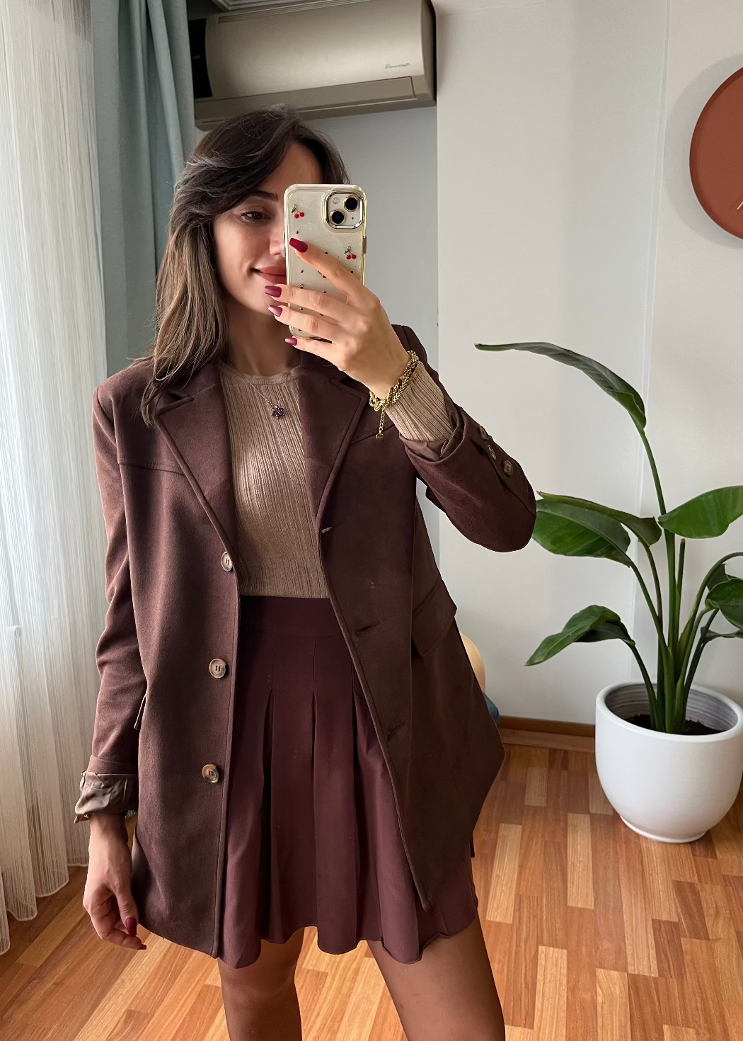 BAYAN NUBUK CEKET KAHVE