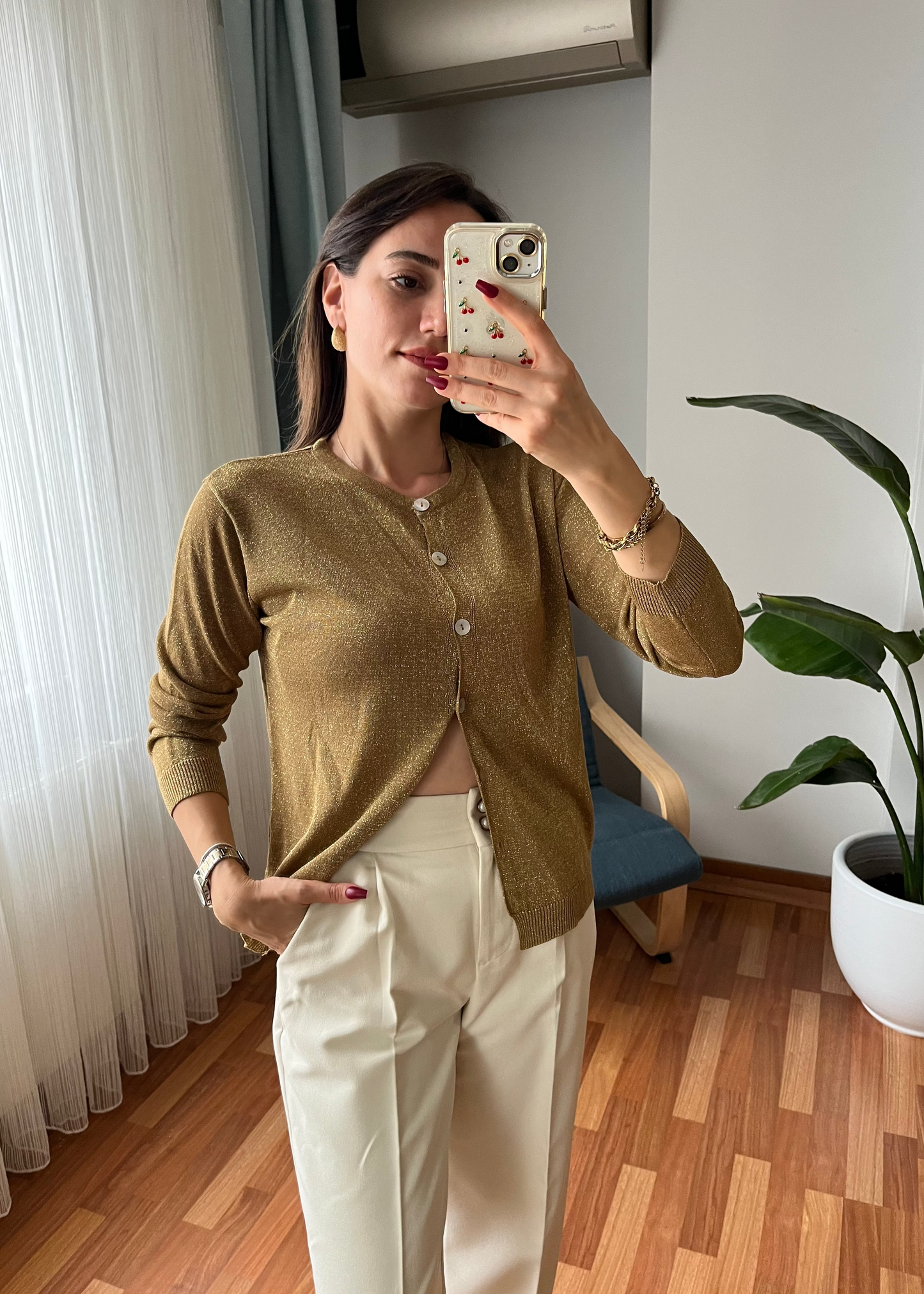 SİMLİ TRİKO HAKİ HIRKA