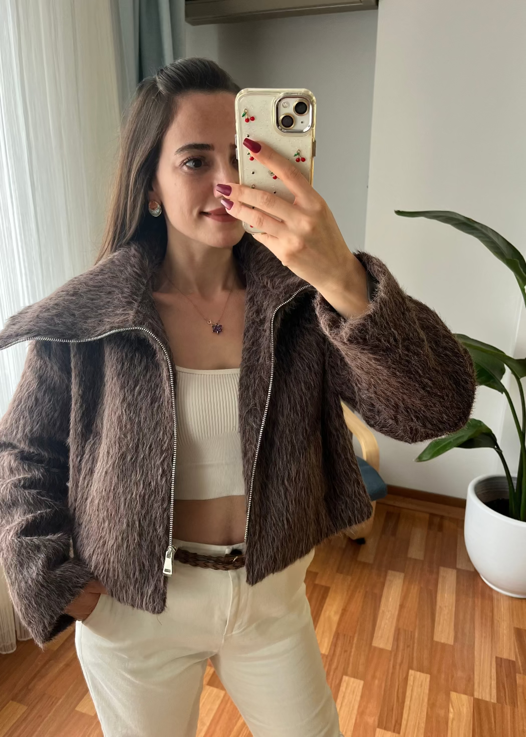 VİZON TÜYLÜ CEKET