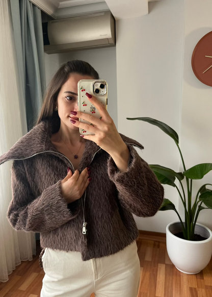 VİZON TÜYLÜ CEKET