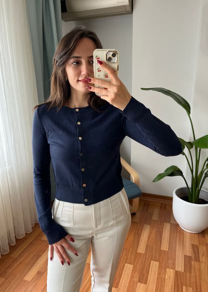 BAYAN LACİVERT HIRKA