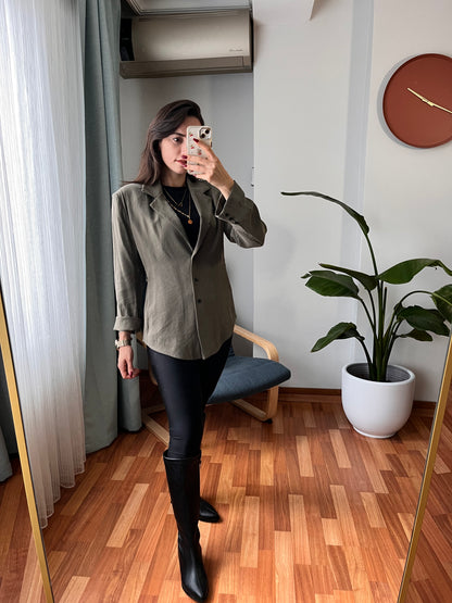 HAKİ VATKALI İNCE CEKET