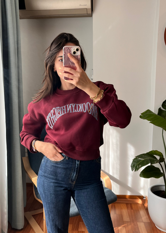 SWEATSHIRT BORDO