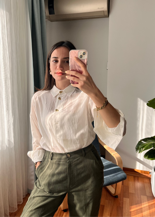 GOLD DÜĞMELİ GÖMLEK