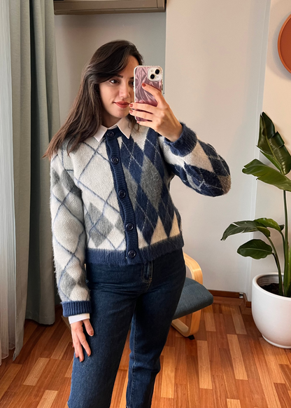 BAKLAVA DESEN HIRKA LACİVERT