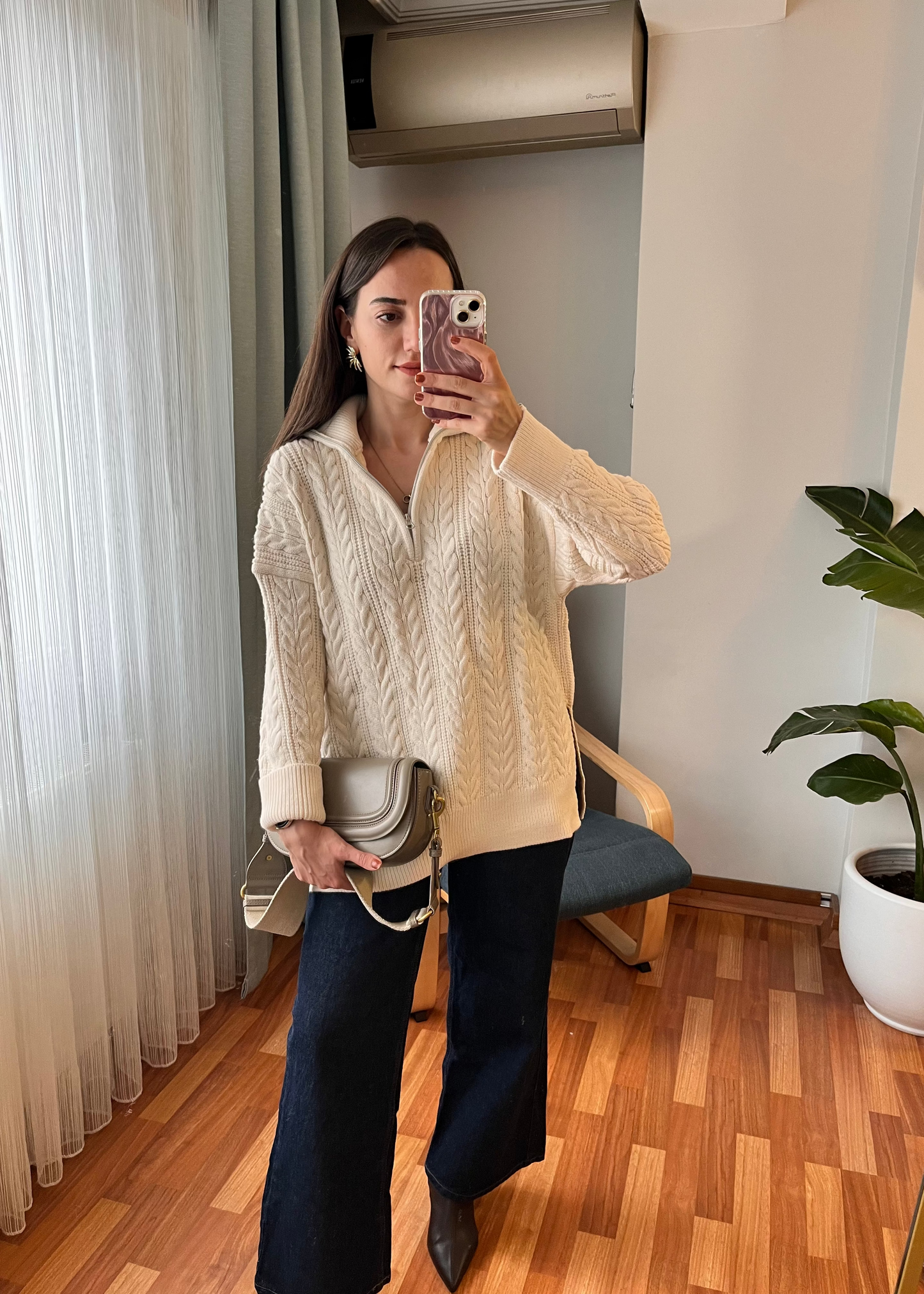 FERMUARLI KAZAK KREM